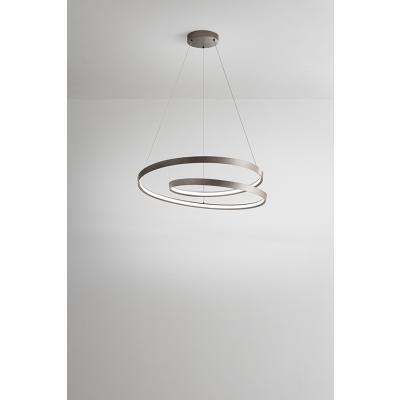 SOSPENSIONE IN METALLO GRIGIO SPAZZOLATO